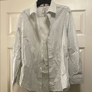 Jos. A. Bank White and Black Patterned Shirt